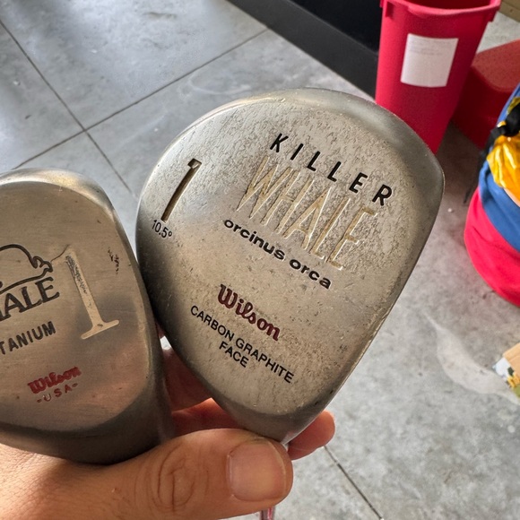 Wilson 2 pc set The whale  and killer whale
Right handed / graphite shafts - Picture 6 of 11